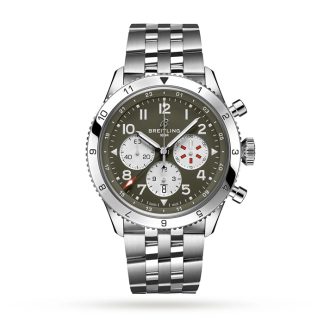 Montre Breitling Super AVI B04 Chronograph GMT 46 Curtiss Warhawk AB04452A1L1A1