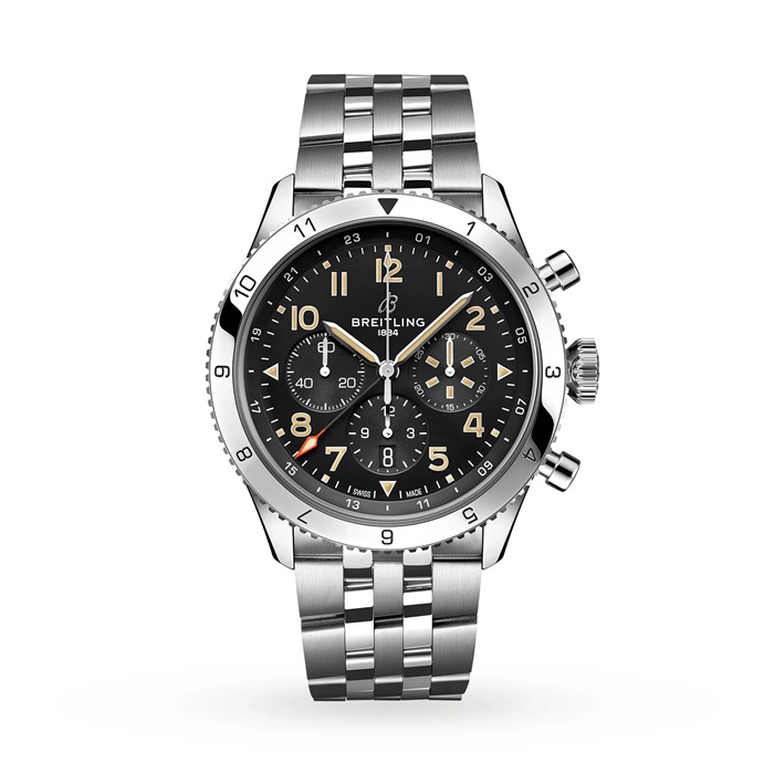 Montre Breitling Super AVI B04 Chronograph GMT 46 P-51 Mustang AB04453A1B1A1