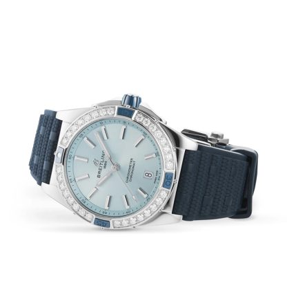 Montre Breitling Super Chronomat Automatic 38 Blue Rubber Strap A17356531C1S1 – Image 3