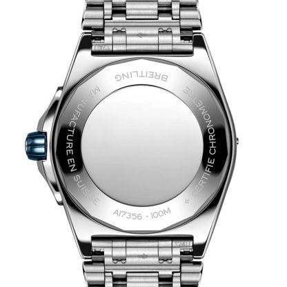 Montre Breitling Super Chronomat Automatic 38 Bracelet en acier inoxydable bleu A17356531C1A1 – Image 2