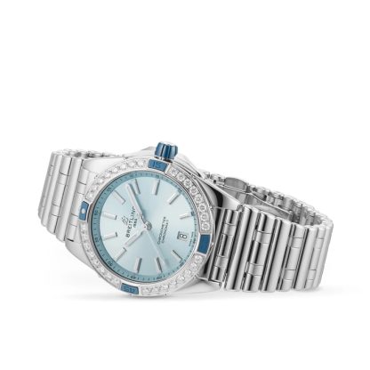 Montre Breitling Super Chronomat Automatic 38 Bracelet en acier inoxydable bleu A17356531C1A1 – Image 3