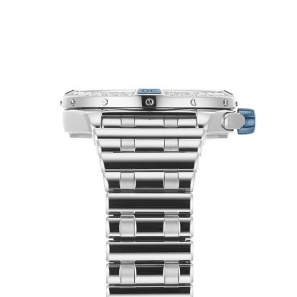 Montre Breitling Super Chronomat Automatic 38 Bracelet en acier inoxydable bleu A17356531C1A1 – Image 5