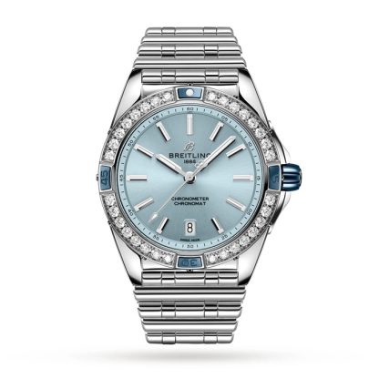 Montre Breitling Super Chronomat Automatic 38 Bracelet en acier inoxydable bleu A17356531C1A1