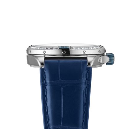 Montre Breitling Super Chronomat Automatic 38 Montre à bracelet cuir bleu A17356531C1P1 – Image 4