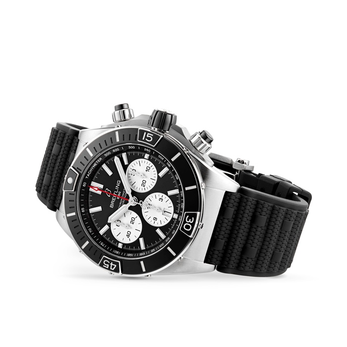 Montre Breitling Super Chronomat B01 44 Acier inoxydable bracelet caoutchouc AB0136251B1S1 – Image 3