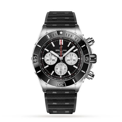 Montre Breitling Super Chronomat B01 44 Acier inoxydable bracelet caoutchouc AB0136251B1S1