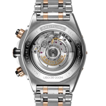 Montre Breitling Super Chronomat B01 44 en acier inoxydable et or rouge 18 carats UB0136251B1U1 – Image 4
