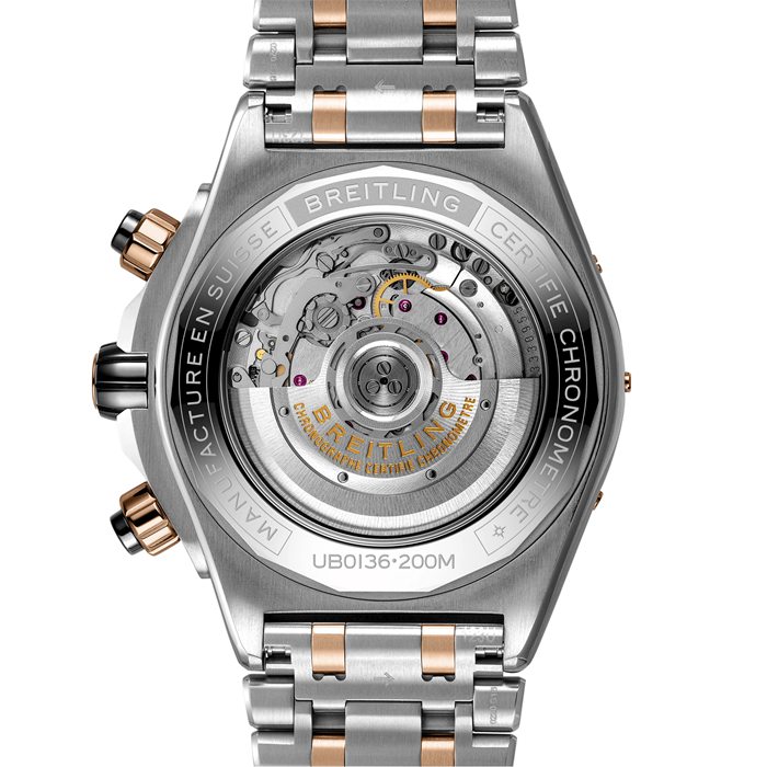Montre Breitling Super Chronomat B01 44 en acier inoxydable et or rouge 18 carats UB0136251B1U1 – Image 4