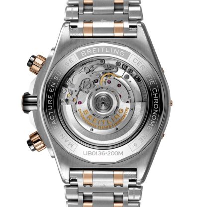 Montre Breitling Super Chronomat B01 44 en acier inoxydable et or rouge 18 carats UB0136251L1U1 – Image 4
