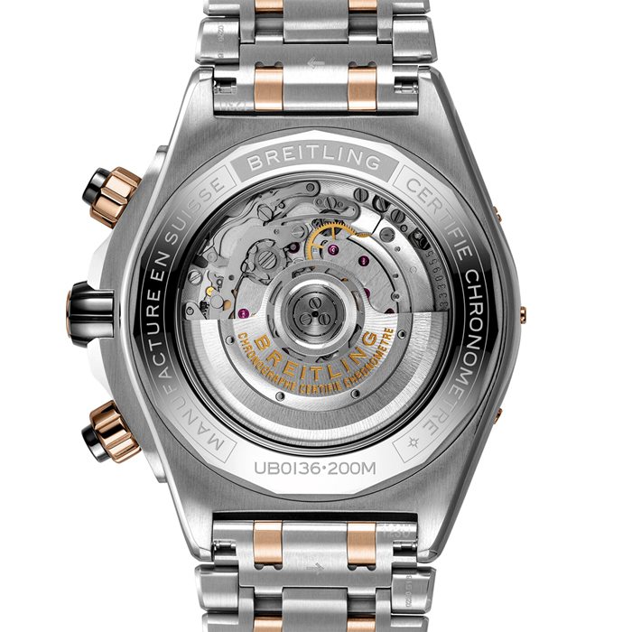 Montre Breitling Super Chronomat B01 44 en acier inoxydable et or rouge 18 carats UB0136251L1U1 – Image 4