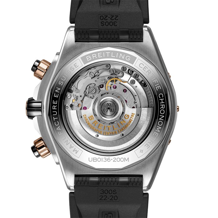 Montre Breitling Super Chronomat B01 44 en acier inoxydable et or rouge 18k UB0136251B1S1 – Image 4