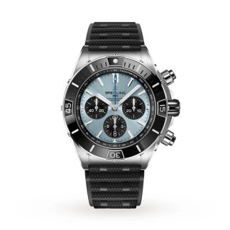 Montre Breitling Super Chronomat B01 44 en acier inoxydable et platine bleu glacier PB0136251C1S1
