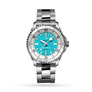 Montre Breitling Superocean Automatic 36 Acier inoxydable Turquoise A17377211C1A1