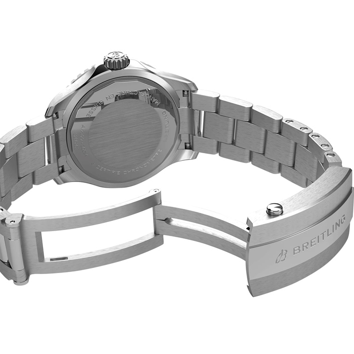 Montre Breitling Superocean Automatic 36 Acier inoxydable Turquoise A17377211C1A1 – Image 5