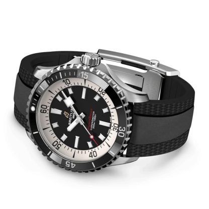 Montre Breitling Superocean Automatic 42 Acier inoxydable bracelet caoutchouc A17375211B1S1 – Image 4
