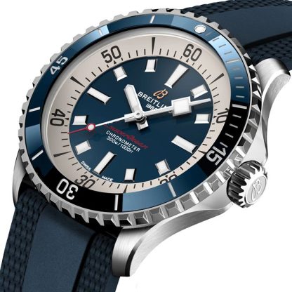 Montre Breitling Superocean Automatic 42 Acier inoxydable bracelet caoutchouc A17375E71C1S1 – Image 3
