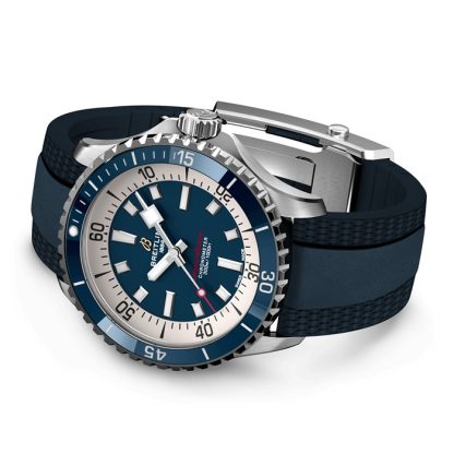 Montre Breitling Superocean Automatic 42 Acier inoxydable bracelet caoutchouc A17375E71C1S1 – Image 4