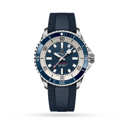 Montre Breitling Superocean Automatic 42 Acier inoxydable bracelet caoutchouc A17375E71C1S1