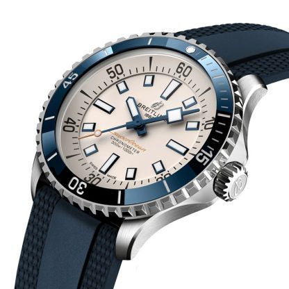 Montre Breitling Superocean Automatic 42 Acier inoxydable bracelet caoutchouc A17375E71G1S1 – Image 3