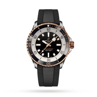 Montre Breitling Superocean Automatic 42 en acier inoxydable et or rouge 18k U17375211B1S1