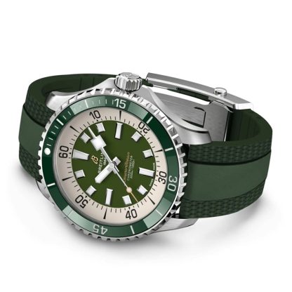 Montre Breitling Superocean Automatic 44 Acier inoxydable bracelet caoutchouc A17376A31L1S1 – Image 4