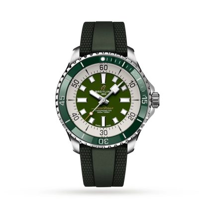 Montre Breitling Superocean Automatic 44 Acier inoxydable bracelet caoutchouc A17376A31L1S1