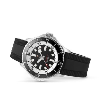 Montre Breitling Superocean Automatic 46 Acier inoxydable bracelet caoutchouc A17378211B1S1 – Image 3