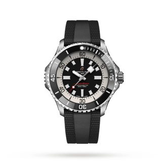 Montre Breitling Superocean Automatic 46 Acier inoxydable bracelet caoutchouc A17378211B1S1