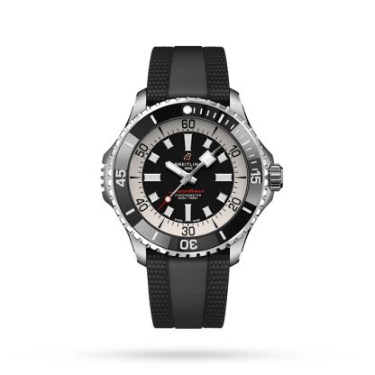 Montre Breitling Superocean Automatic 46 Acier inoxydable bracelet caoutchouc A17378211B1S1