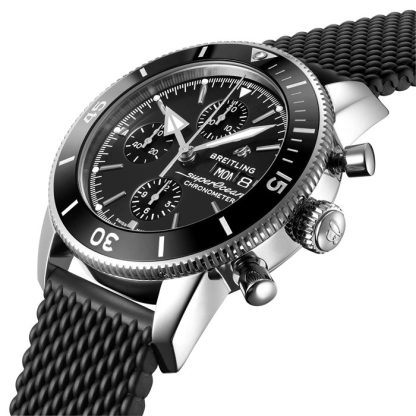 Montre Breitling Superocean Heritage Chronograph 44 Acier inoxydable bracelet caoutchouc A13313121B1S1 – Image 2