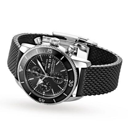 Montre Breitling Superocean Heritage Chronograph 44 Acier inoxydable bracelet caoutchouc A13313121B1S1 – Image 3