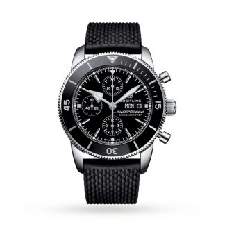 Montre Breitling Superocean Heritage Chronograph 44 Acier inoxydable bracelet caoutchouc A13313121B1S1