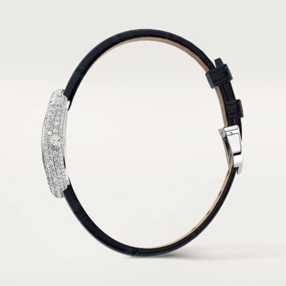 Montre Cartier Baignoire Petit Modèle Mouvement à Quartz Boîtier Or Blanc 18K WJBA0049 – Image 3