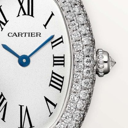 Montre Cartier Baignoire Petit Modèle Mouvement à Quartz Boîtier Or Blanc 18K WJBA0049 – Image 4
