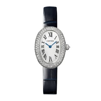 Montre Cartier Baignoire Petit Modèle Mouvement à Quartz Boîtier Or Blanc 18K WJBA0049