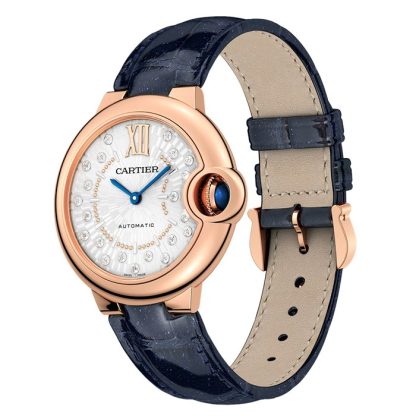 Montre Cartier Ballon Bleu De Cartier 33mm Mouvement mécanique à remontage automatique Or Rose WGBB0052 – Image 3