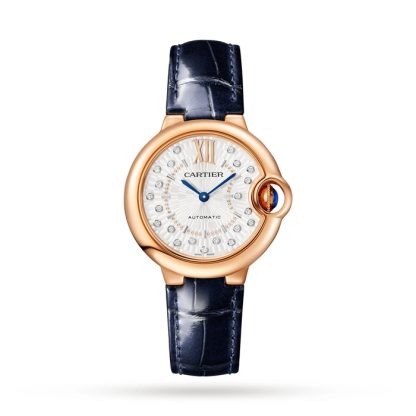 Montre Cartier Ballon Bleu De Cartier 33mm Mouvement mécanique à remontage automatique Or Rose WGBB0052