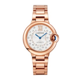 Montre Cartier Ballon Bleu De Cartier 33mm Mouvement mécanique à remontage automatique Or Rose WGBB0054