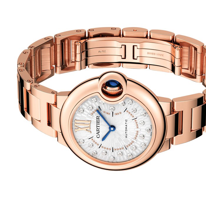 Montre Cartier Ballon Bleu De Cartier 33mm Mouvement mécanique à remontage automatique Or Rose WGBB0054 – Image 5