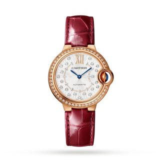 Montre Cartier Ballon Bleu De Cartier 33mm Mouvement mécanique à remontage automatique Or Rose WJBB0080