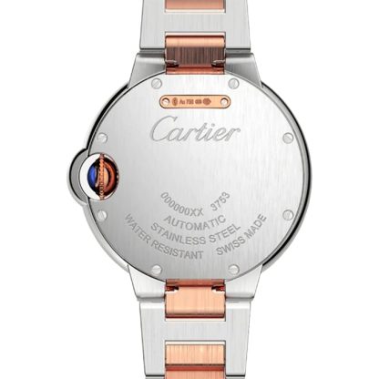 Montre Cartier Ballon Bleu De Cartier 33mm Mouvement mécanique avec remontage automatique Acier Or Rose W3BB0021 – Image 4