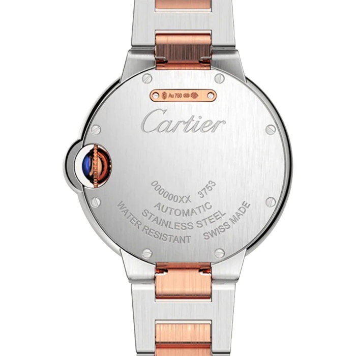 Montre Cartier Ballon Bleu De Cartier 33mm Mouvement mécanique avec remontage automatique Acier Or Rose W3BB0021 – Image 4