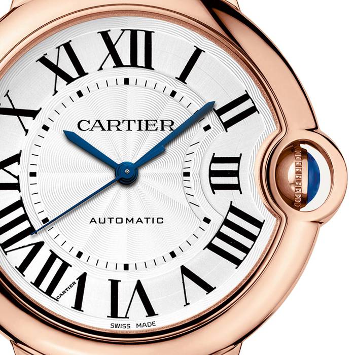 Montre Cartier Ballon Bleu De Cartier 36mm Mouvement Automatique Cuir Or Rose WGBB0009 – Image 4