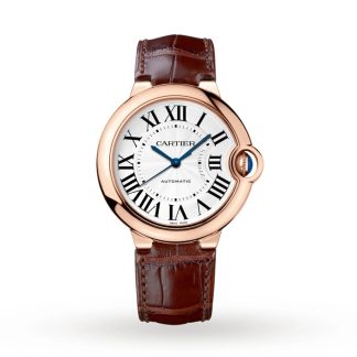 Montre Cartier Ballon Bleu De Cartier 36mm Mouvement Automatique Cuir Or Rose WGBB0009