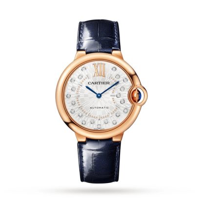 Montre Cartier Ballon Bleu De Cartier 36mm Mouvement mécanique à remontage automatique Or Rose WGBB0053