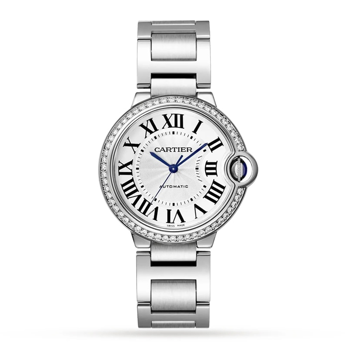 Montre Cartier Ballon Bleu De Cartier 36mm Mouvement mécanique avec remontage automatique Acier W4BB0024