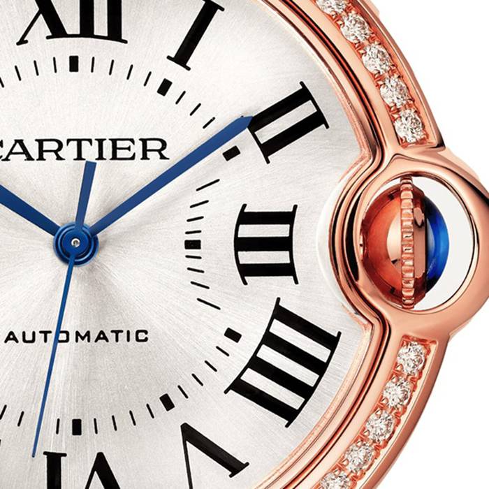 Montre Cartier Ballon Bleu De Cartier 36mm Mouvement mécanique avec remontage automatique Or Rose Diamants WJBB0064 – Image 2