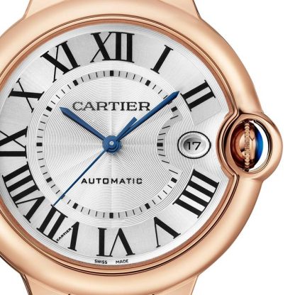 Montre Cartier Ballon Bleu De Cartier 40mm Mouvement Automatique Cuir Or Rose WGBB0035 – Image 2
