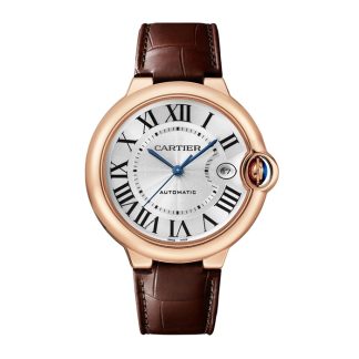 Montre Cartier Ballon Bleu De Cartier 40mm Mouvement Automatique Cuir Or Rose WGBB0035