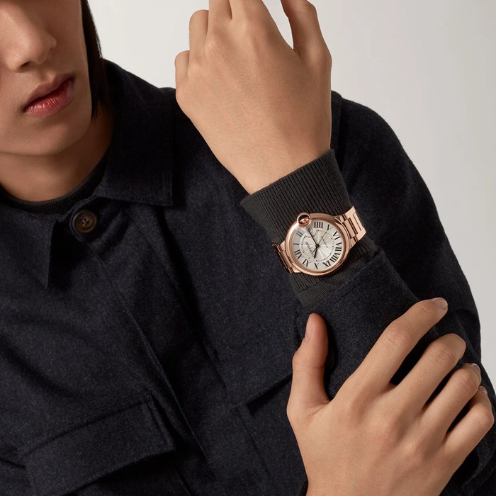 Montre Cartier Ballon Bleu De Cartier 40mm Mouvement Automatique Or Rose WGBB0039 – Image 3